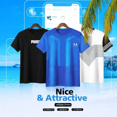 Buy Combo Mesh T-Shirt for Men | Stylish & Comfortable | RichTong